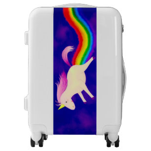 Flying Unicorn Rainbow Custom Personlized Name Luggage
