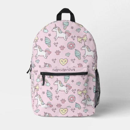 Flying Unicorns Rainbows Kawaii Pink ID381
