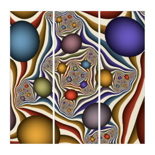 Flying Up Colorful Modern Abstract Fractal Art