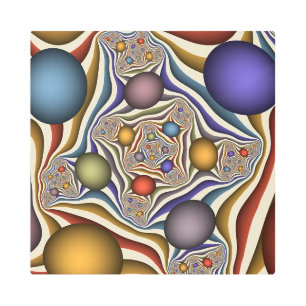 Flying Up, Colorful, Modern, Abstract Fractal Art