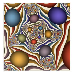 Flying Up, Colorful, Modern, Abstract Fractal Art