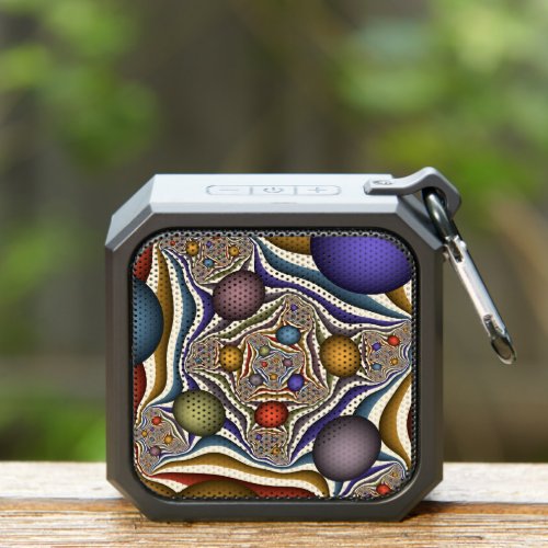Flying Up Colorful Modern Abstract Fractal Art Bluetooth Speaker