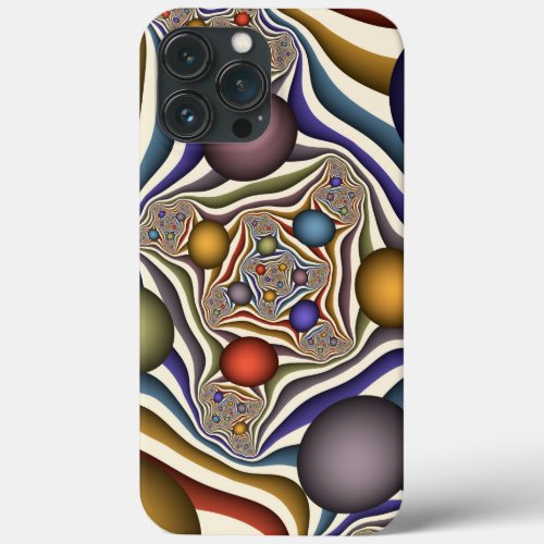 Flying Up Colorful Modern Abstract Fractal Art iPhone 13 Pro Max Case