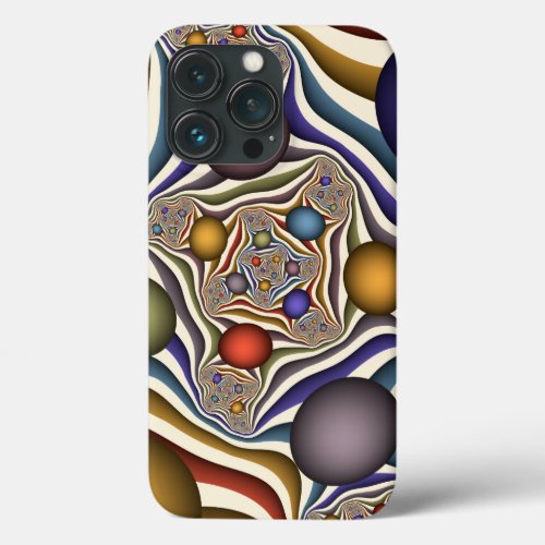 Flying Up Colorful Modern Abstract Fractal Art iPhone 13 Pro Case