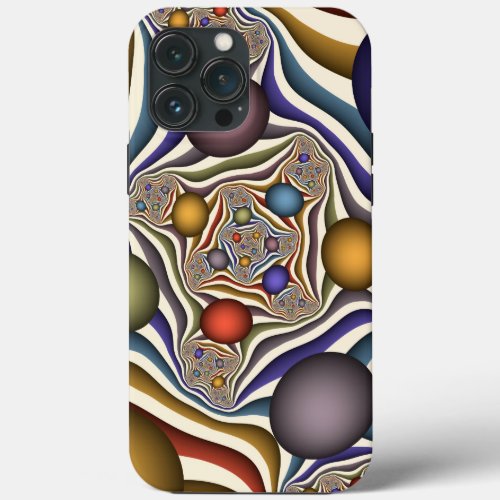 Flying Up Colorful Modern Abstract Fractal Art iPhone 13 Pro Max Case