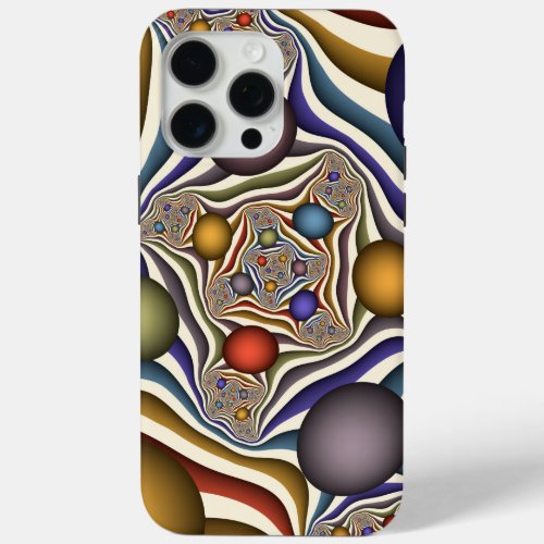 Flying Up Colorful Modern Abstract Fractal Art iPhone 15 Pro Max Case