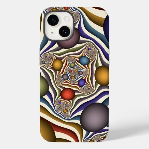 Flying Up Colorful Modern Abstract Fractal Art Case_Mate iPhone 14 Case