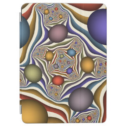 Flying Up, Colorful, Modern, Abstract Fractal Art iPad Air Cover