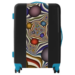 Flying Up, Colorful, Modern, Abstract Fractal Art Luggage