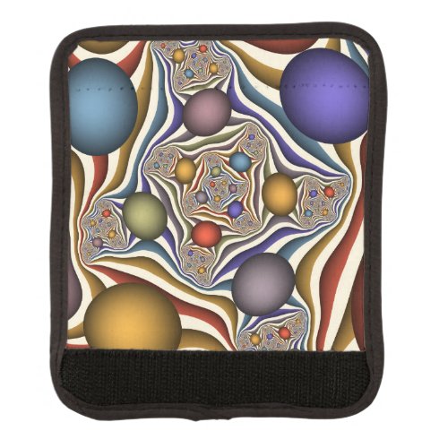 Flying Up Colorful Modern Abstract Fractal Art Luggage Handle Wrap