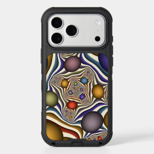 Flying Up, Colorful Modern Abstract Fractal Art iPhone 17 Pro Max Case