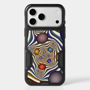 Flying Up, Colorful Modern Abstract Fractal Art iPhone 17 Pro Max Case