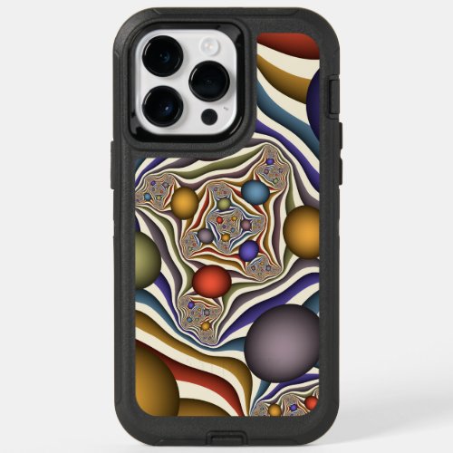 Flying Up Colorful Modern Abstract Fractal Art OtterBox iPhone 14 Pro Max Case