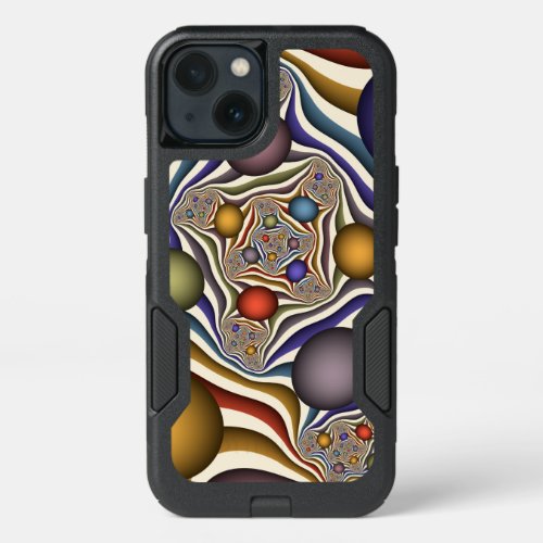 Flying Up Colorful Modern Abstract Fractal Art iPhone 13 Case