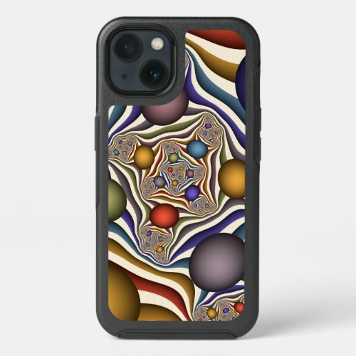 Flying Up Colorful Modern Abstract Fractal Art iPhone 13 Case