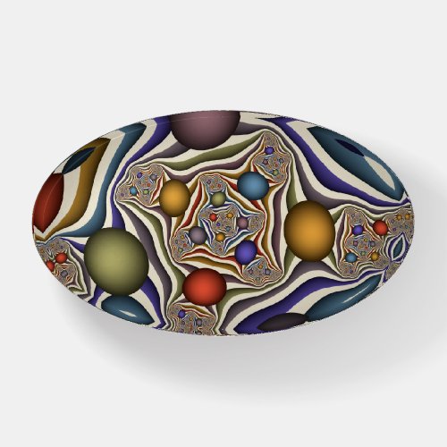 Flying Up Colorful Modern Abstract Fractal Art Paperweight