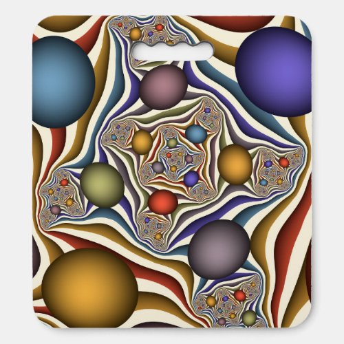 Flying Up Colorful Modern Abstract Fractal Art Seat Cushion