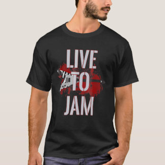 Flying V Guitar Live To Jam T-Shirt