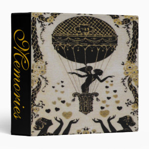 Flying Valentine ~ Vintage Birthday Fun Shower 3 Ring Binder