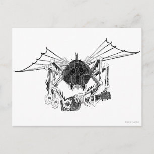 FLYING WETA WITH GUITAR POSTCARD