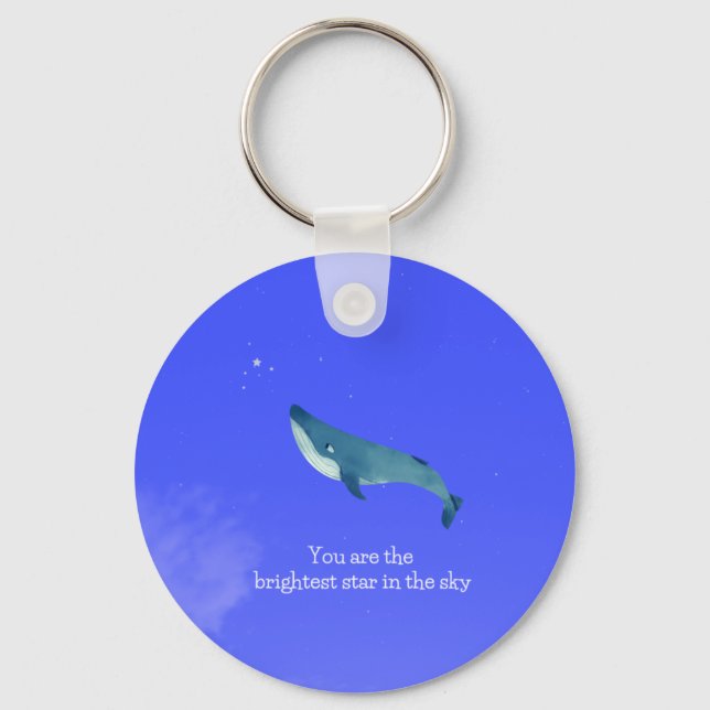 Flying Whale  Keychain (Front)