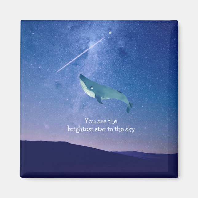 Flying Whale Magnet (Front)