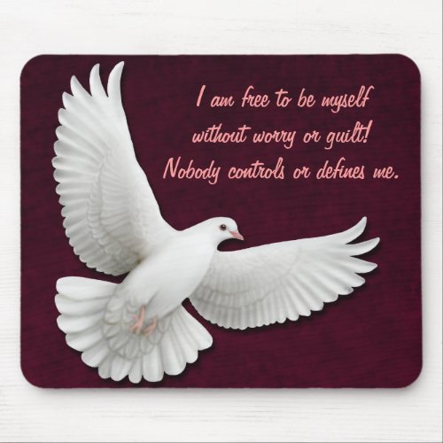 Flying White Dove Customizable Mousepad