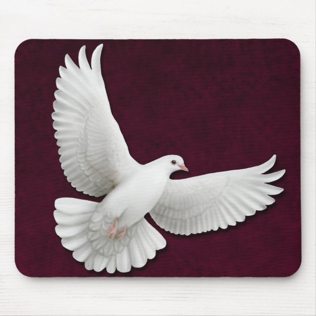 Flying White Dove Customizable Mousepad (Front)