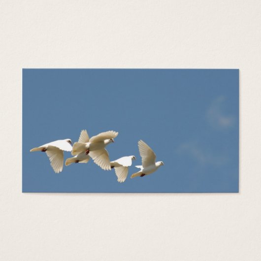 Flying white doves (Front)