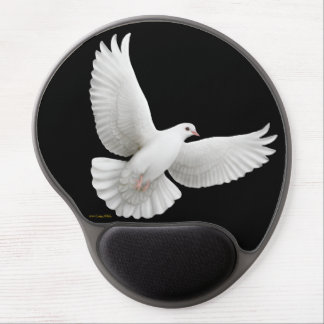 Flying White Peace Dove Gel Mousepad