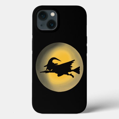 Flying Wicked Witch Silhouette iPhone 13 Case