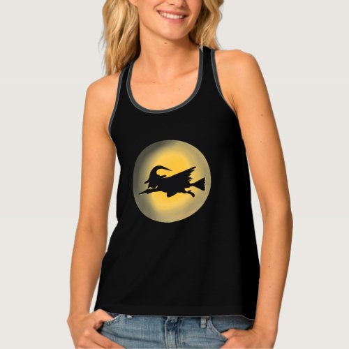 Flying Wicked Witch Silhouette Tank Top