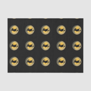 Flying Wicked Witch Silhouette Tissue Paper