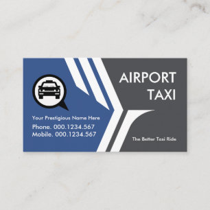 Flying Wings Airport Taxi Transport Business Card