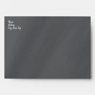 Flying Witch and Haunted House Greeting Card Envelope