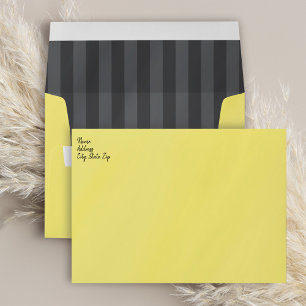 Flying Witch and Haunted House Invitation Envelope