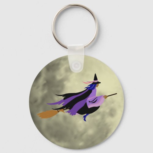 Flying Witch Key Chain