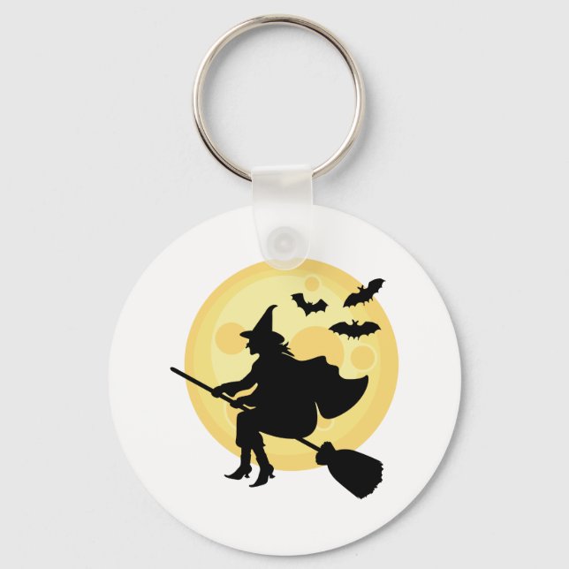 Flying Witch Keychain (Front)