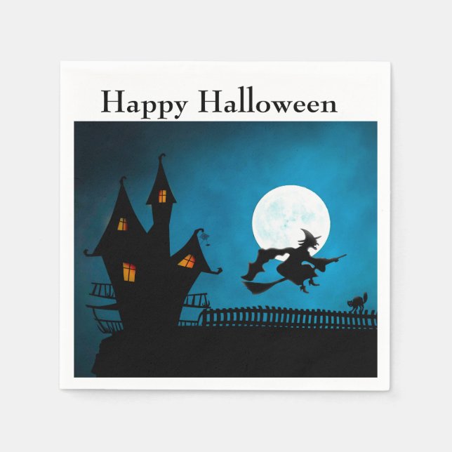 Flying Witch Napkins (Front)