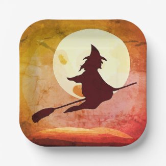 Flying Witch - orange sky 