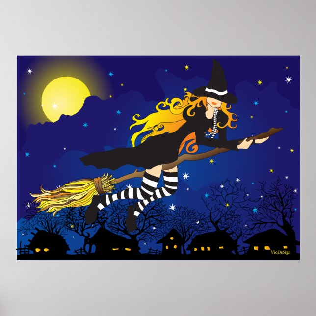 flying witch poster (Front)