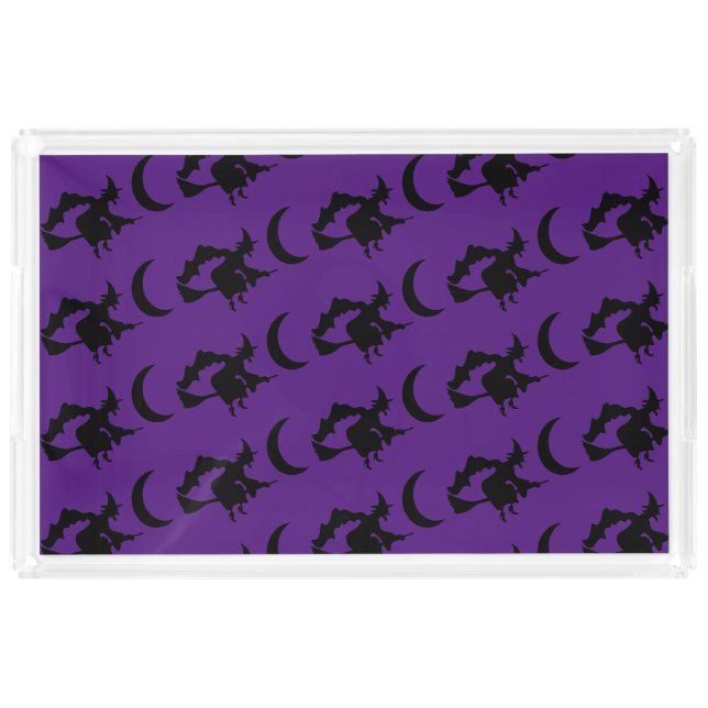 Flying Witch Purple Acrylic Tray (Front)