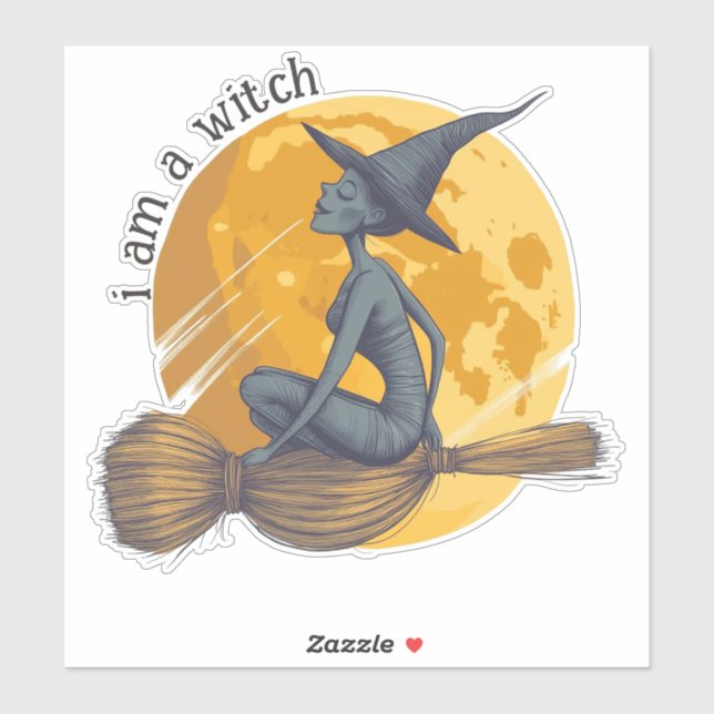 Flying Witch Sticker (Sheet)