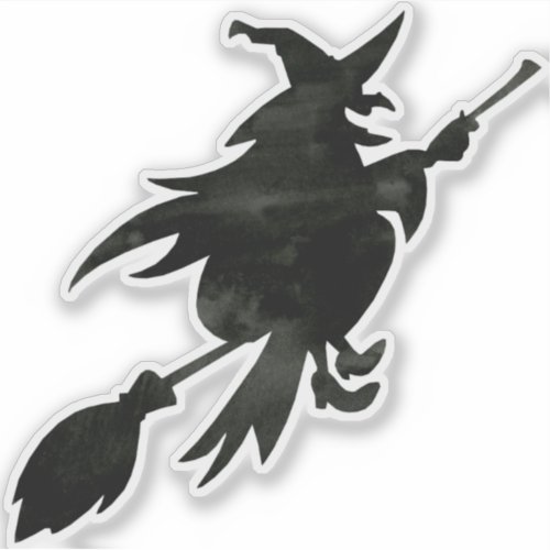 Flying Witch Sticker