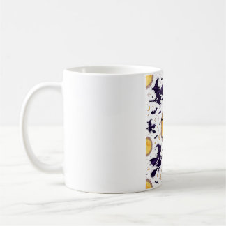 Flying Witches Full Moon Halloween Pattern Coffee Mug