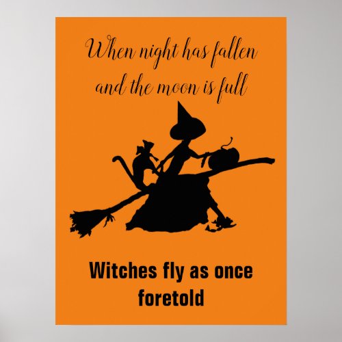 Flying witches poster