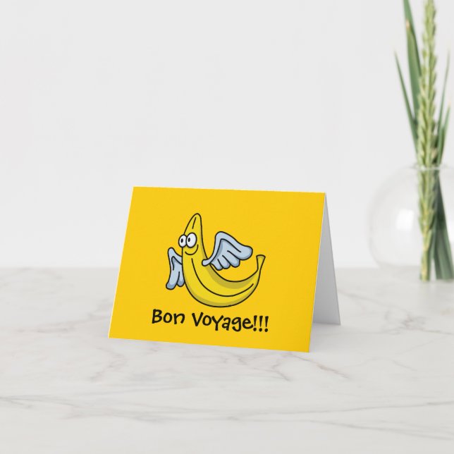Flying Yellow Banana Card (Front)