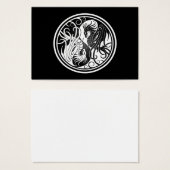 Flying Yin Yang Dragons - black and white (Front & Back)