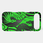 Flying Yin Yang Dragons - green and black iPod Touch Case (Back (Horizontal))