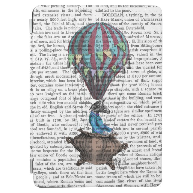 Flying Zebra iPad Air Cover (Front)